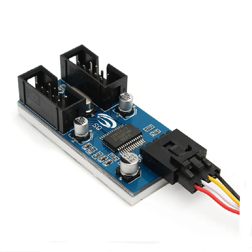 USB 2,0 Мужской от 1 до 2 9Pin USB коннектор Женский кабель карта USB2.0 до 9-pin usb-хаб USB 2,0 9-контактный разъем порт Multilier