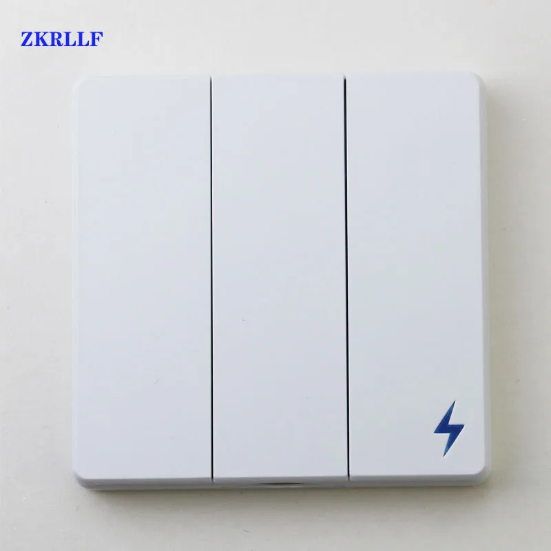 For Light LED Lamp Wall Switch 433Mhz wireless rf 86 wall panel transmitter Safety Switch 1CH Wireless RF Remote Control Switch-3