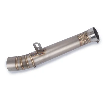 

Motorcycle Slip-On Exhaust Middle Link Pipe For Aprilia RSV4 2012 2013 2014 2015