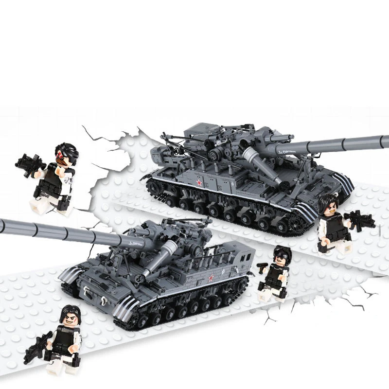 

war Military Army Building Blocks Series The T92 Tank Set Fit Building Blocks Children Development Blocks Toys Brick boy gift