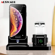 3 в 1 мобильный телефон Настольный держатель зарядное устройство док-станция для iPhone Airpods Apple Watch iWatch магнитное зарядное устройство держатель Колыбель