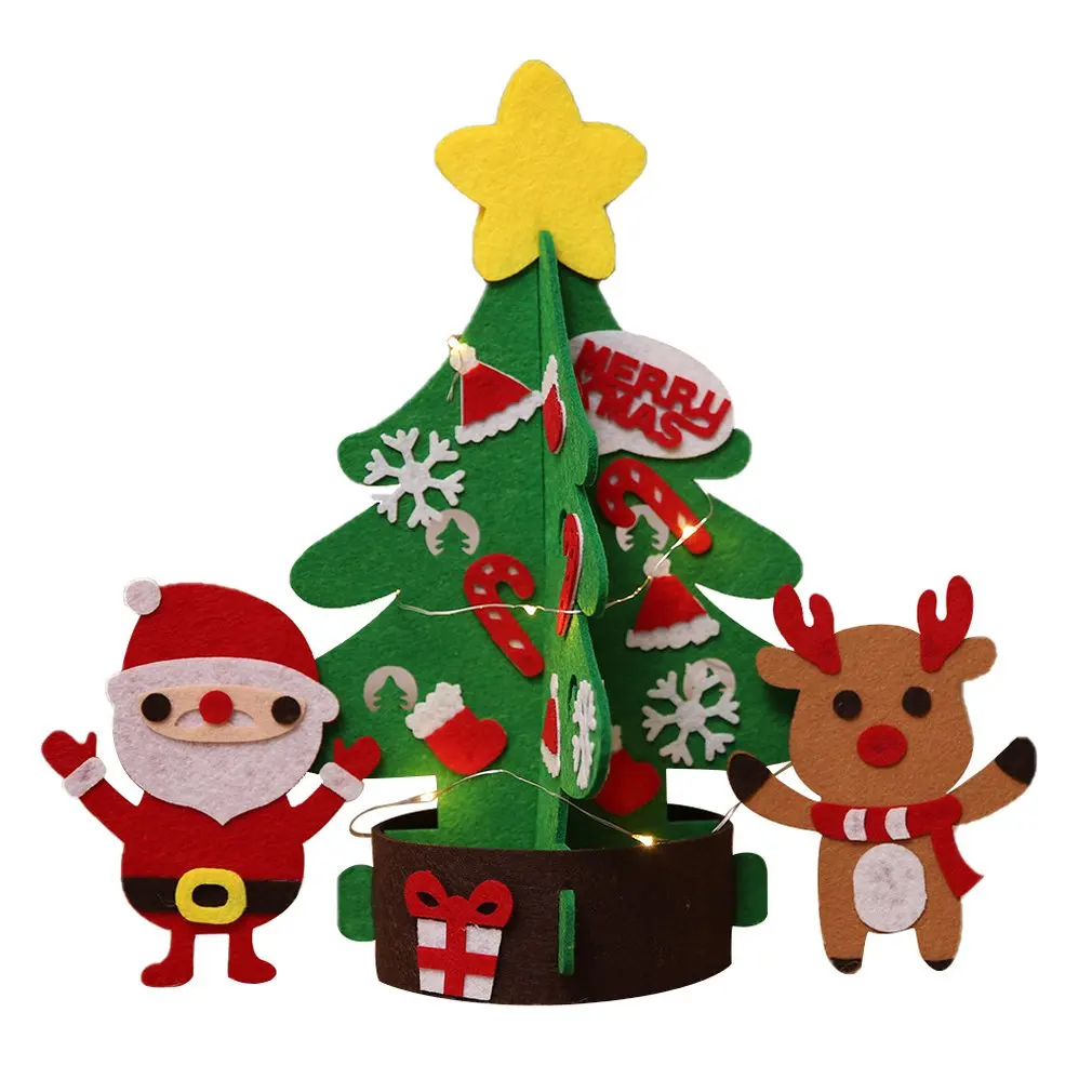 Украшения для рождественской елки, детский праздник, креативные нетканые поделки, рождественская елка, детский сад, игрушки ручной работы