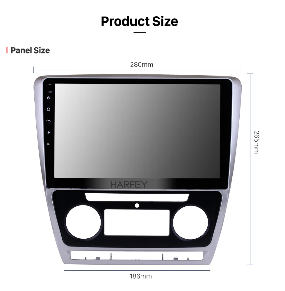 Best Harfey For 2007-2014 SKODA Octavia 10.1" 2Din Head Unit Android 9.0 car Multimedia Player Car Radio Auto Stereo bluetooth WIFI 13