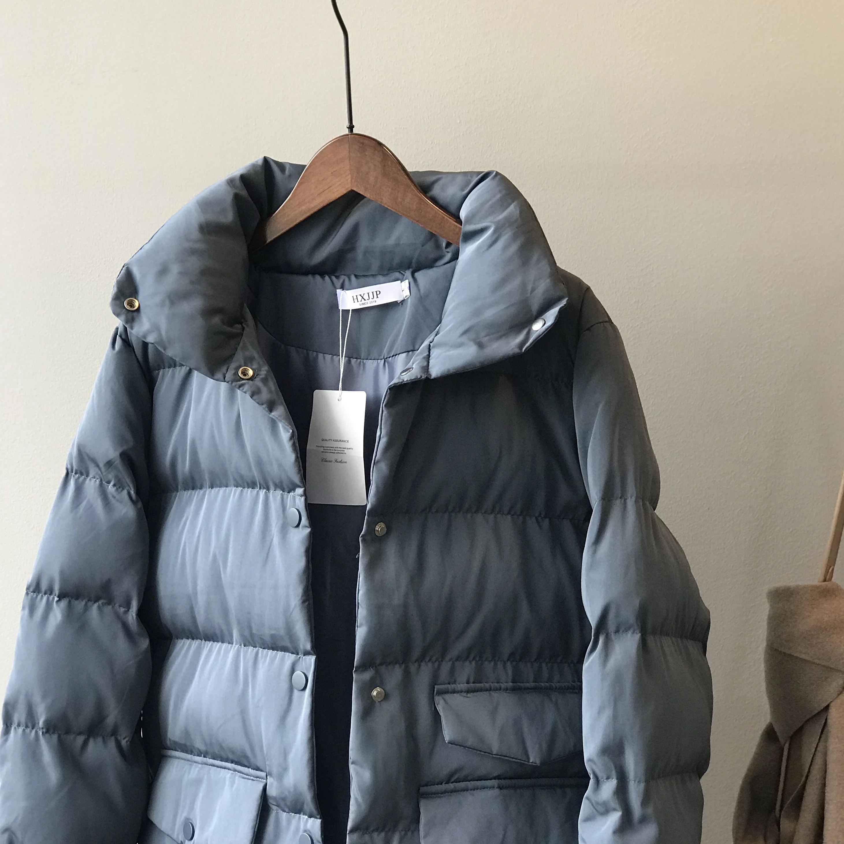 Thick Down Cotton Jacket Oversize Long Parkas 2020