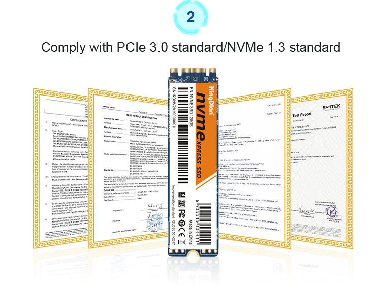 KingDian M.2 ssd 2280 PCIe NVME 128 ГБ 256 ГБ 512 Гб Твердотельный накопитель внутренний жесткий диск hdd для ноутбука Настольный MSI Asrock