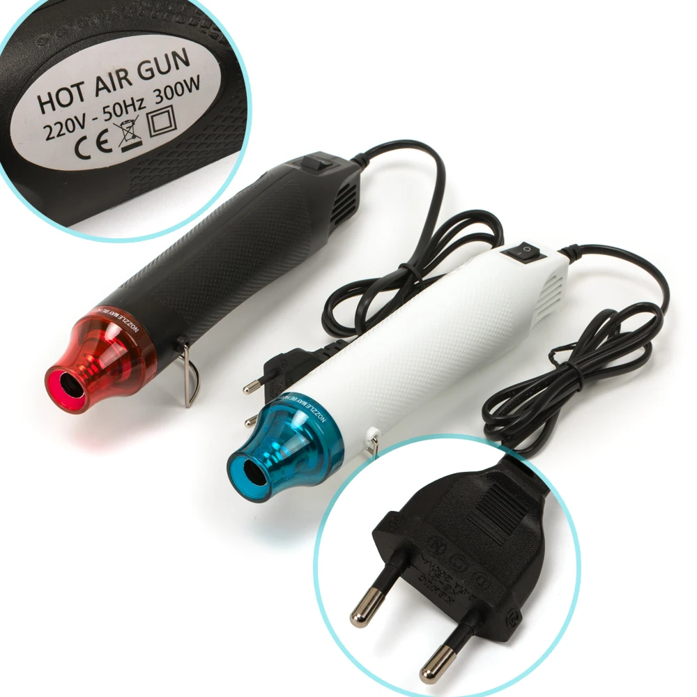 

Electric Power Tool Plastic Blower Shrink Mini Portable Hot Temperature Air 300W Hand Held DIY Heater Manchine with Supporting