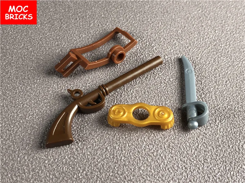 5 компл./лот кубики MOC пиратский солдат оружие набор 2561 строительные блоки DIY