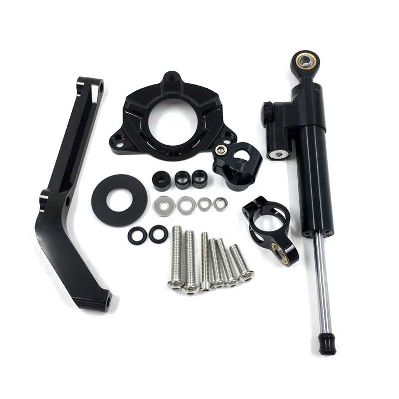 Motorbike CNC Damper Steering StabilizerLinear Reversed Safety Damper+Bracket  (9)