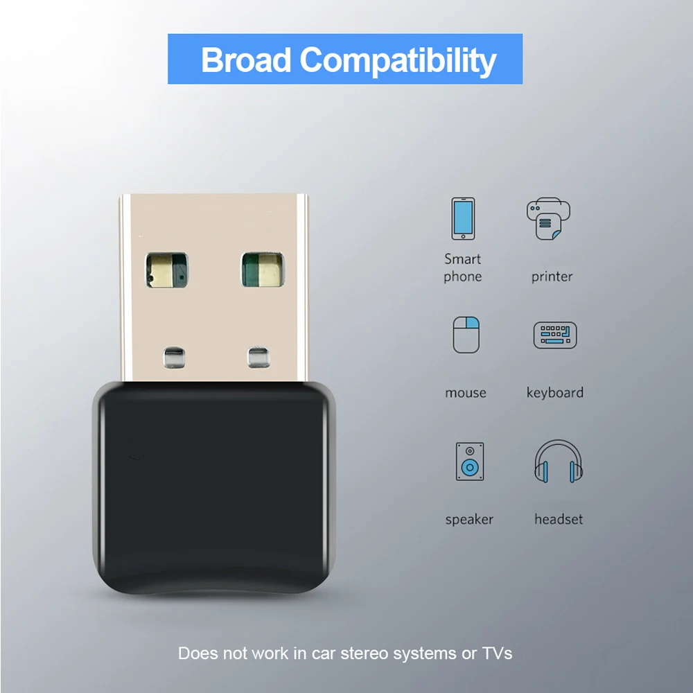 Wireless Usb Bluetooth Compatible 5 0 Adapter Dongle Music Receiver Adapter Transmitter For Desktop Win 7 8 10 V5 0 Wireless Adapter Aliexpress