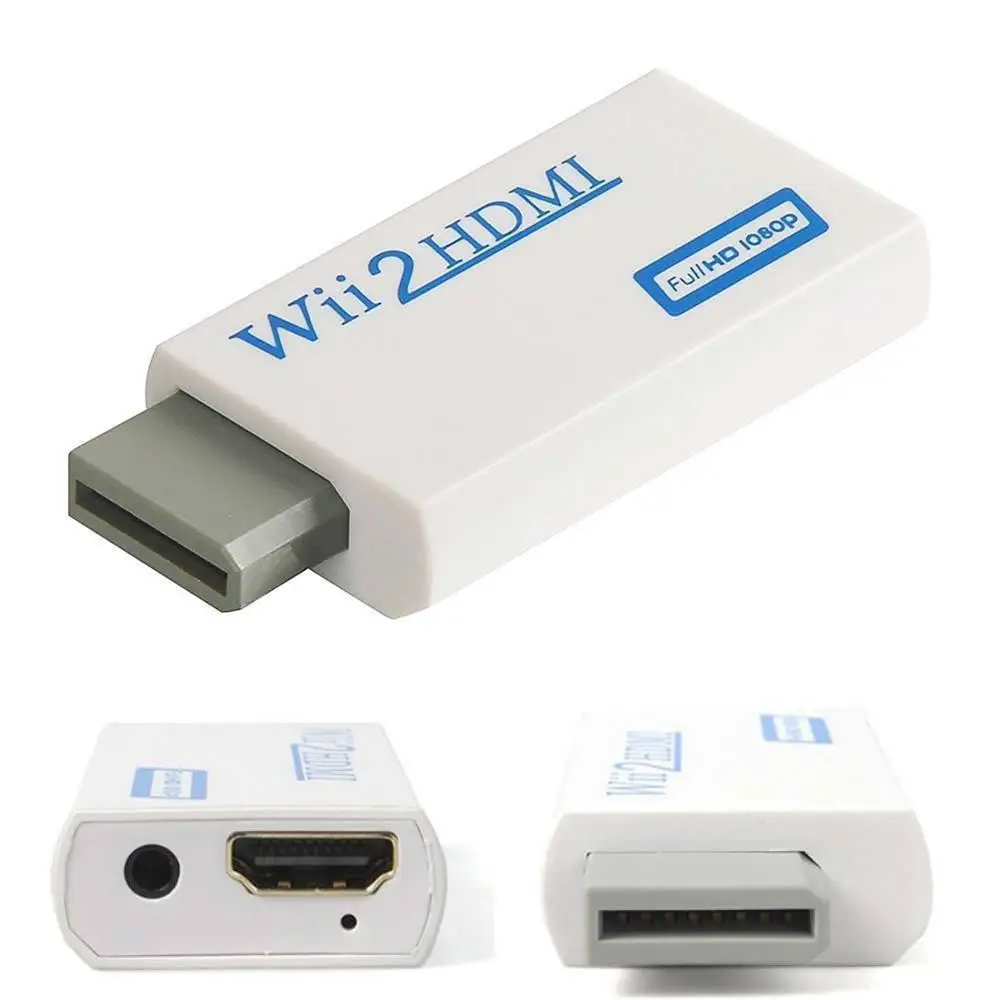 Wii a HDMI Adattatore Convertitore di Full HD 1080P Video Audio Uscita di 3.5mm Per HDTV Monitor