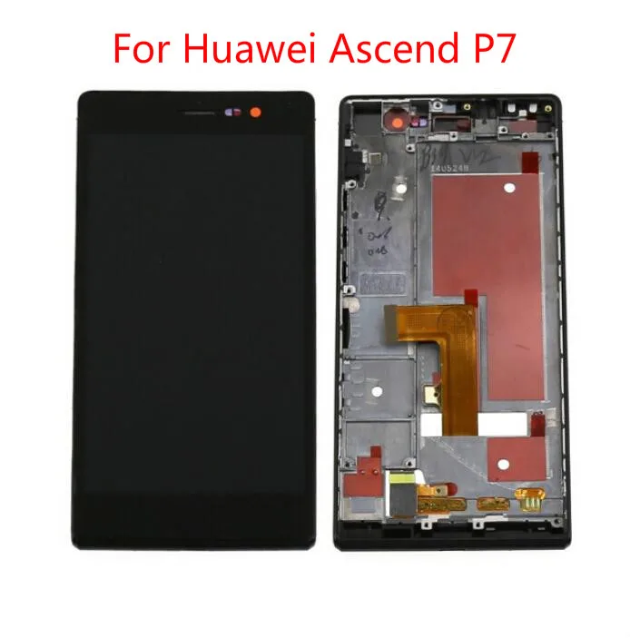 

100% tested Top quality For Huawei Ascend P7 with frame LCD Display Digitizer Touch Screen lens Assembly with tools 100% Tested