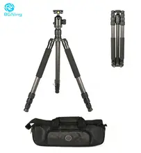 BGNing Professional Carbon Fiber Camera Tripod Stand Double panoramic ballhead Monopod Load 10KG/14KG/20KG for Canon DSLR Camera