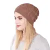 New Cool Women Warm Soft Beanies Hat Cap Lady Apring Autumn Winter Solid Geometric Knitted Casual Bone Cap Hat For Women 1