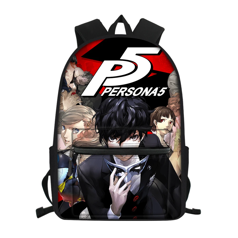 CDGX2180Z58 PERSONA 5, школьная сумка с 3D принтом для подростков, для мальчиков и девочек, рюкзак для ноутбука, для мужчин и женщин, крутая, P5, Джокер, холщовая сумка, рюкзак, рюкзак - Цвет: CDGX2180Z58