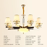 8 light Современные светодиодные люстры, люстры, потолочные люстры для гостиной, спальни, кухни, осветительные приборы - Цвет абажура: 8 light