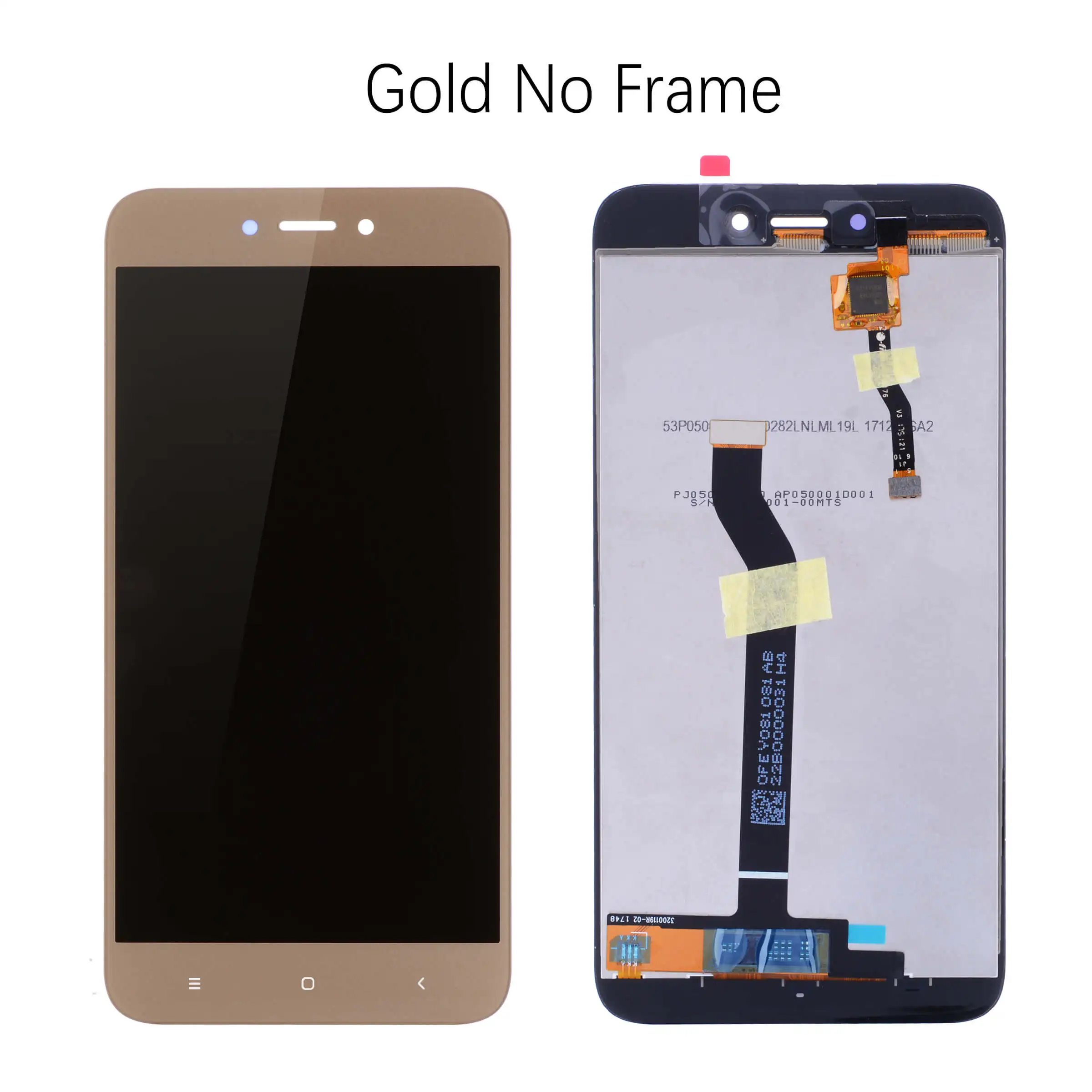 5.0'' Display For Xiaomi Redmi 5A Display Touch Screen Digitizer with Frame for Xiaomi Redmi 5A LCD 5 A Display Replacement Part - Цвет: Gold No Frame