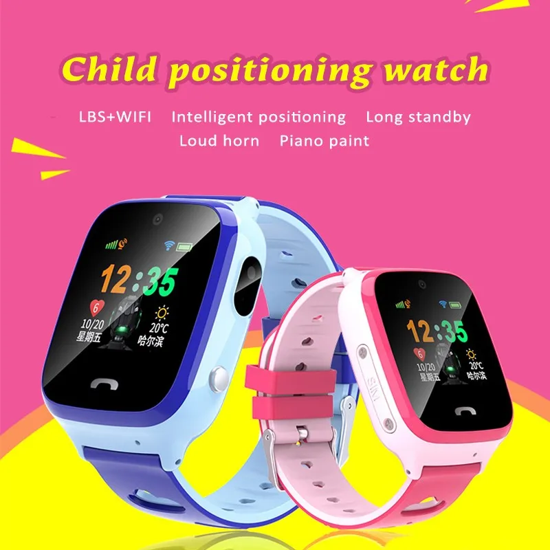 

V66W Children's Smart Watch Phone IP67 Waterproof LBS Smartwatch Kids Positioning Remote Locator Watch Boys Girls Sport Watches