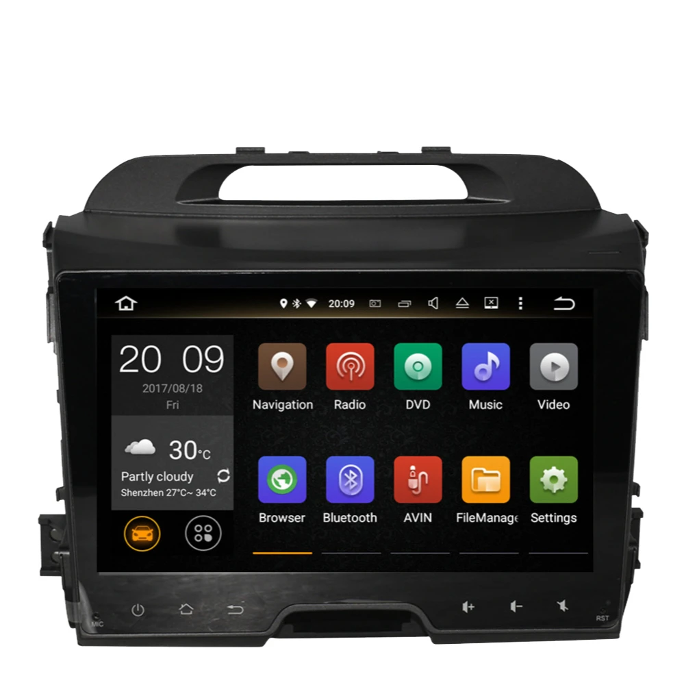 Автомобильный мультимедийный DVD-плеер с GPS-навигацией Android 10 0 4 Гб + 64 ГБ для KIA SPORTAGE