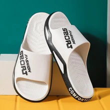 

2022 New Style Summer Slide Shoes Men Trend Design Flip Flops Man PVC Quality Beach Sandals Non-slip Zapatos Hombre Casual Shoes