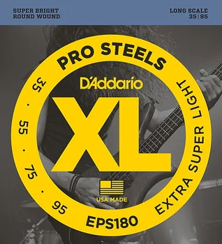 

Eps180 prosteels string kit for bass guitar, extra super light, 35-95, D'Addario