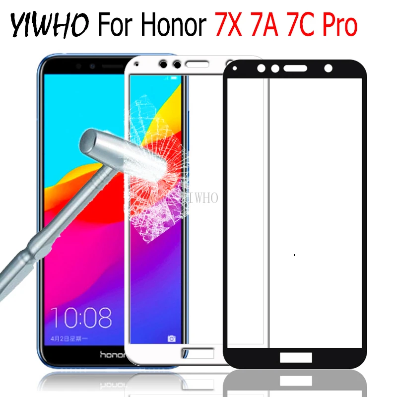 

Protective Glass for Huawei Honor 7x 7a 7c Pro Tempered Glas on 7 X A C X7 A7 C7 7apro 7cpro 7 and Pro Screen Protector Cover