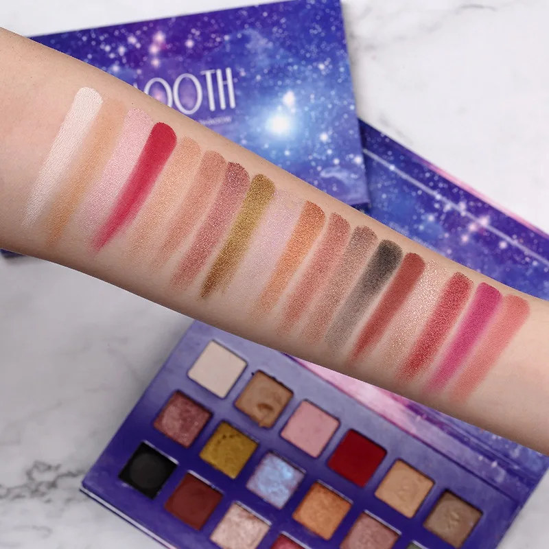 Профессиональные блеcтящие тени для век для макияжа Pallete 18 цветов мерцающие матовые тени для век палитра для макияжа Новинка