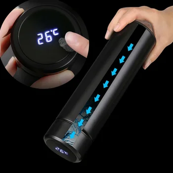 

500ml Vacuum Thermal Cup LED Temperature Display Water Bottle Travel Thermo Cup LED digital thermos mug DTT