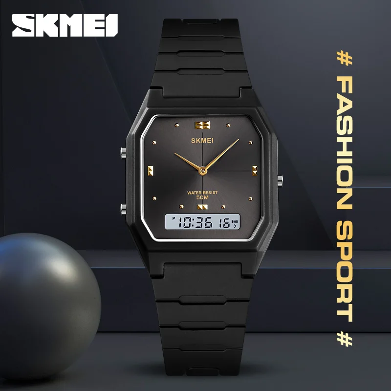 SKMEI 3 времени модные подростковые часы Chrono будильник детские спортивные цифровые