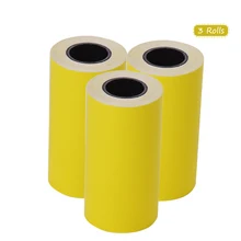 Цветные Стикеры для печати бумаги 3 рулона термобумага с самоклеющейся 57*30 мм(2,17*1,18 дюйма) для PeriPage A6 бумага ANG P1/P2