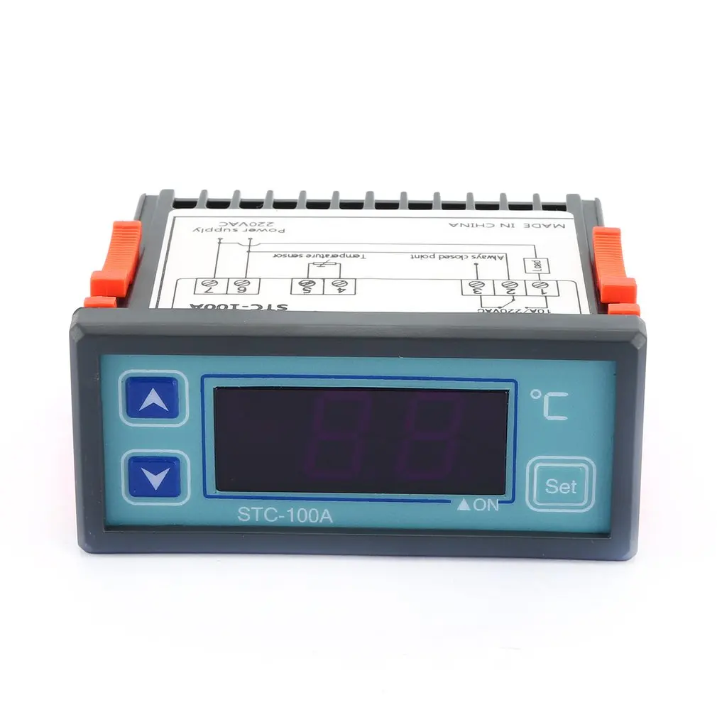 Digital Temperature Controller Cool Heat Refrigerator Thermostat Regulator Thermoregulator Thermocouple Sensor STC-100A
