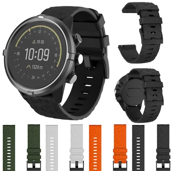 

24mm Quick Release Replacement Watchband Diamond Pattern Silicone Strap Watch Band Strap For SUUNTO Songtuo Sparta Wirststrap