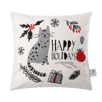 

Pillow cover Ethel "Happy cat" 40x40 cm, p / e 100%, velor 4780262