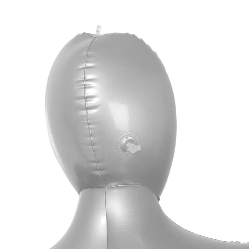 Человек надувная модель манекен-Торс тело манекен Серебряный без рукавов дисплей Мода для ops/ожерелья/шарфы/брюки/купальник