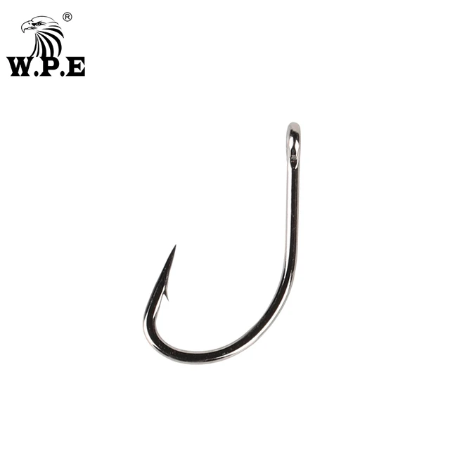 W.P.E BKK 30pcs/lot Fishing Hook Size 1#-10# High Carbon Steel