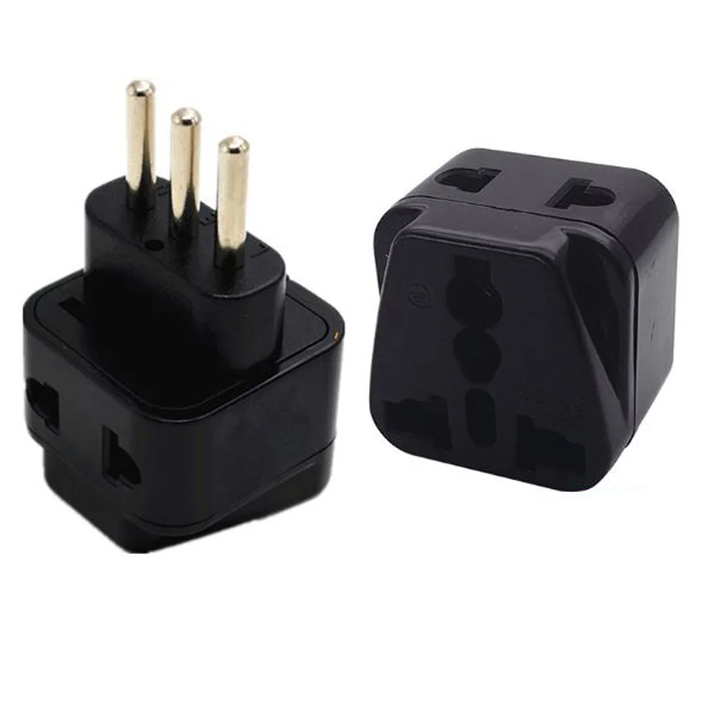 Black white 10A/16A 250V 2 into 1 Italy Chile El Salvador Uruguay
