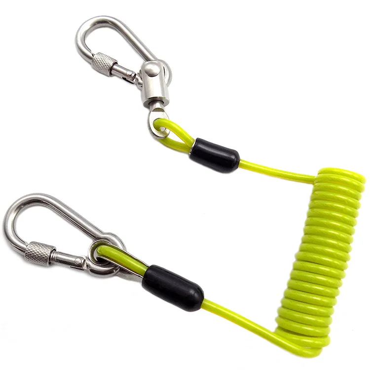 Manufacturers Supply Bag Plastic Color Spring Rope Lengthened Extendable Volume Steel Wire Lanyard Computer Reminding Rope Divin