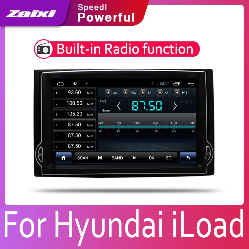 ZaiXi Android 2 Din Автомобильный Радио Мультимедиа Видео плеер Авто Стерео gps карта для Hyundai Iload 2007~ 2013 медиа Navi навигация
