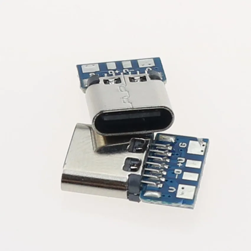USB 3.1 Type C Female Connector Jack Dock 14 Pin Socket Port receptacle Through Holes PCB USB-C power charging dock | Мобильные