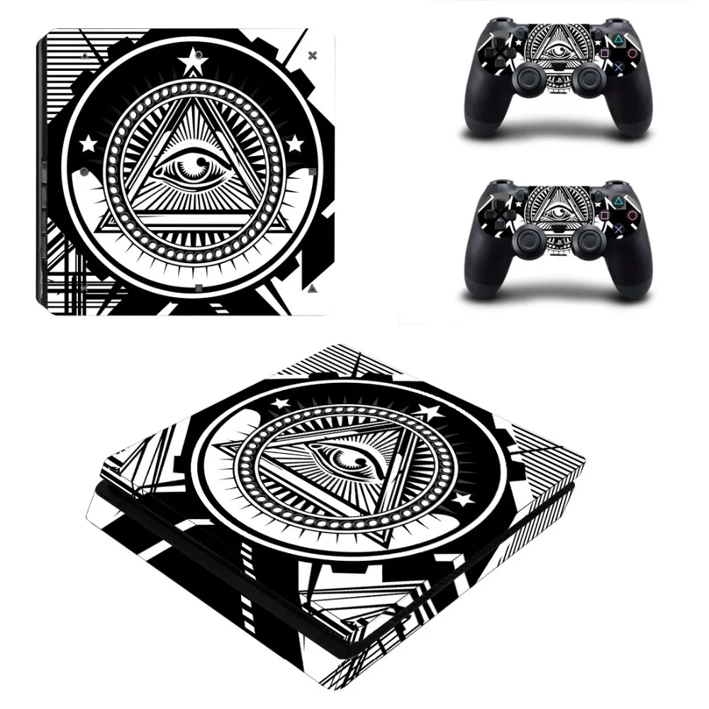 

Eye of Providence PS4 Slim Skin Sticker Decal For PlayStation 4 Console and 2 Controllers for DualShock 4 PS4 Slim Skin Stickers