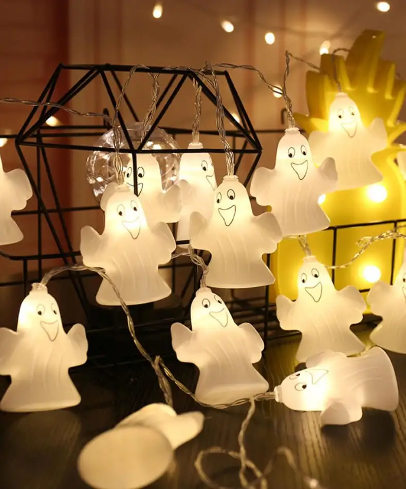 Chapéu de Abóbora Luzes da Corda Decorações do Dia das Bruxas para Casa ao ar Fantasma Guirlanda Bonito Noite Lâmpada Livre Festa Cortina Quarto Feriado Led 16 dia das bruxas para casa ao ar