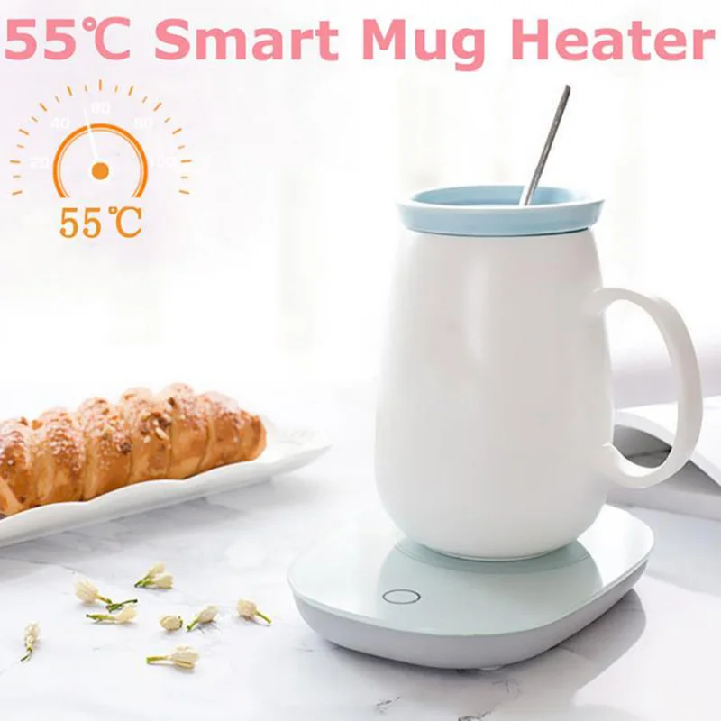 

55 Degrees Celsius Electric Cup Mug Tray Milk Tea Coffee Drink Warmer Heater Mat Gravity Sensor Pad