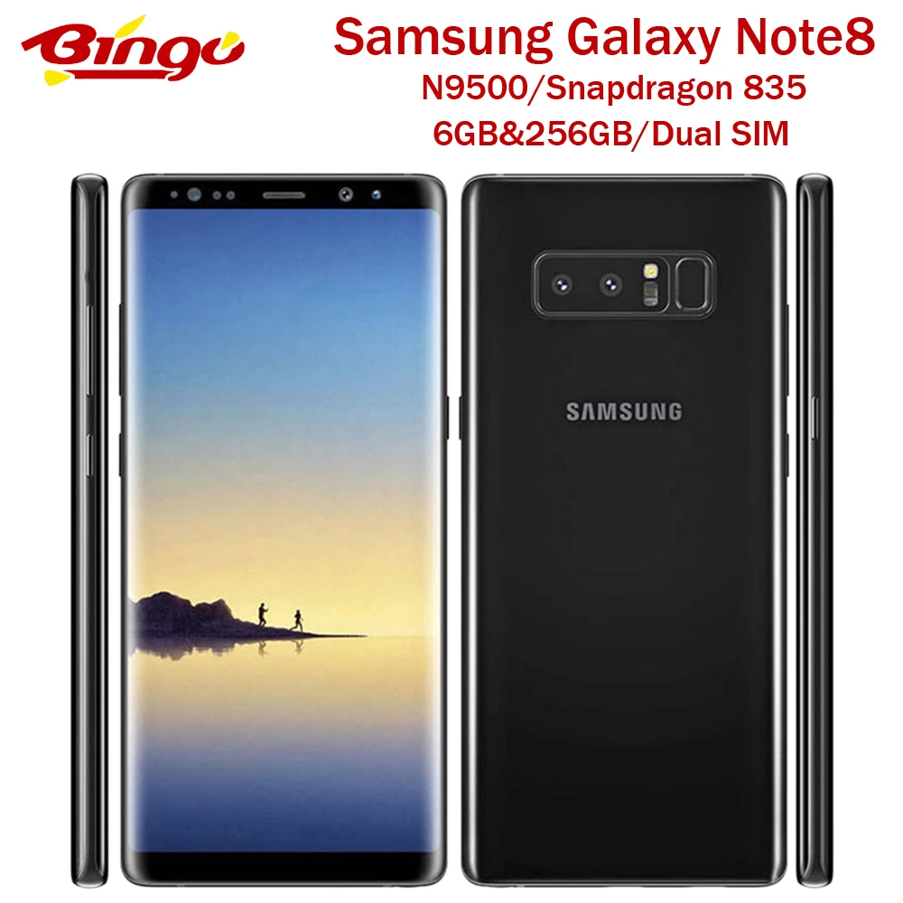 Оригинальный разблокированный телефон Samsung Galaxy Note8 N9500 6 ГБ и 256 Note 8 LTE
