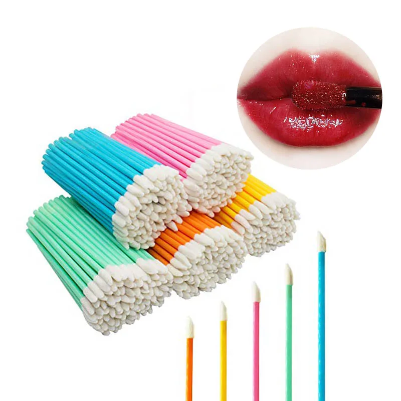 

50Pcs Makeup Brushes Set Mascara Wands Lip Lipstick Brush Cleaner Cleaning Eyelash Disposable Makeup Brush Applicators