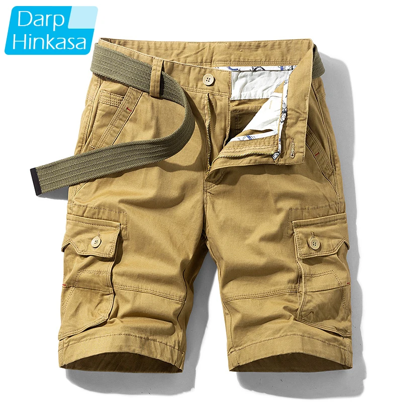 

High Quality 2020 Summer Casual Fashion Shorts Men Loose Zipper Five-point Pants Solid Color Outdoor Hot Sale Men Shorts