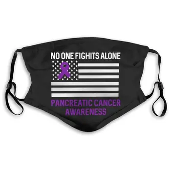 

Pancreatic Cancer Awareness Unisex Anti-Pollution Mask Dust Mask with Filter Mask Black