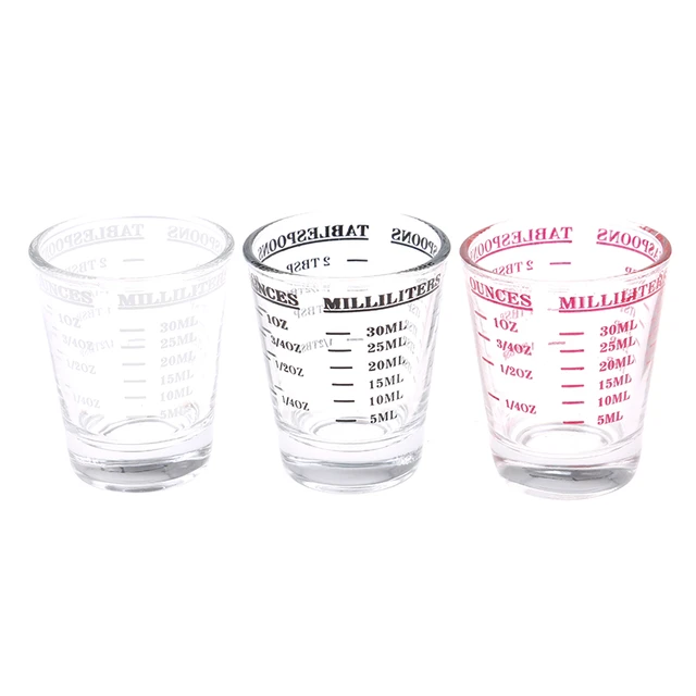 1pc 30 Ml Glass Measuring Cup With Scale Shot Glass Liquid Glass