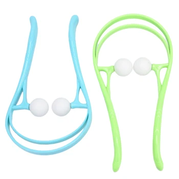 

HOT 1PC Neck Massager Plastic Pressure Point Therapy Shoulder Dual Trigger Massager 3 Colors