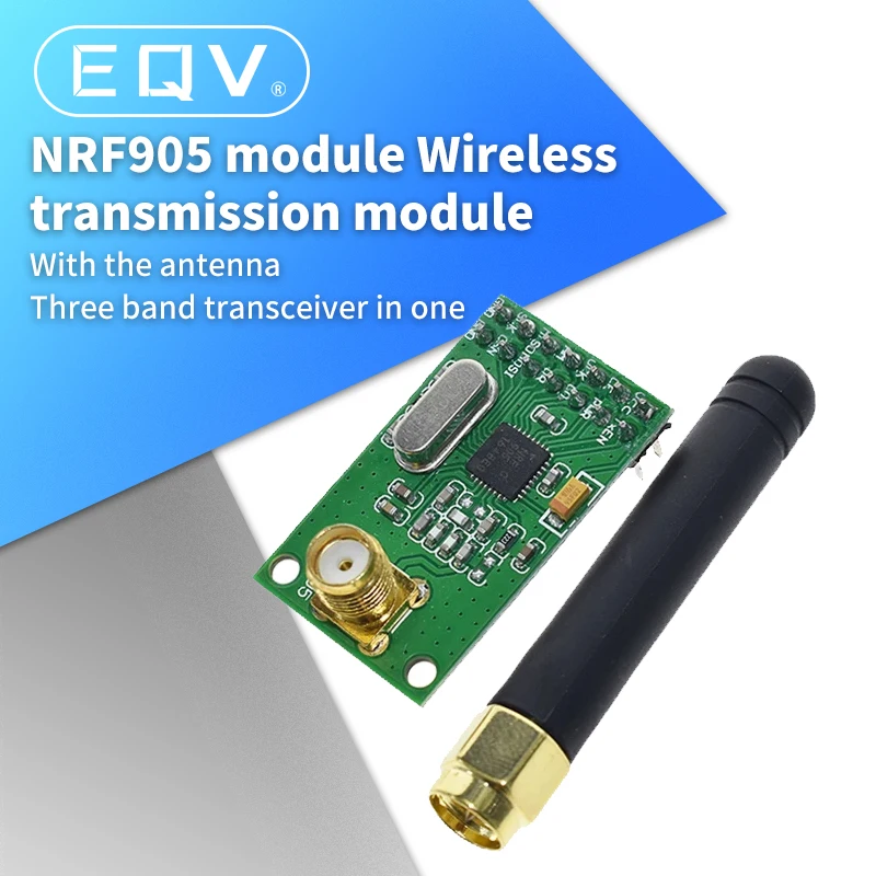 Модуль беспроводного приемопередатчика NRF905, плата приемника беспроводного передатчика NF905SE с антенной FSK GMSK 433 868 915 МГц