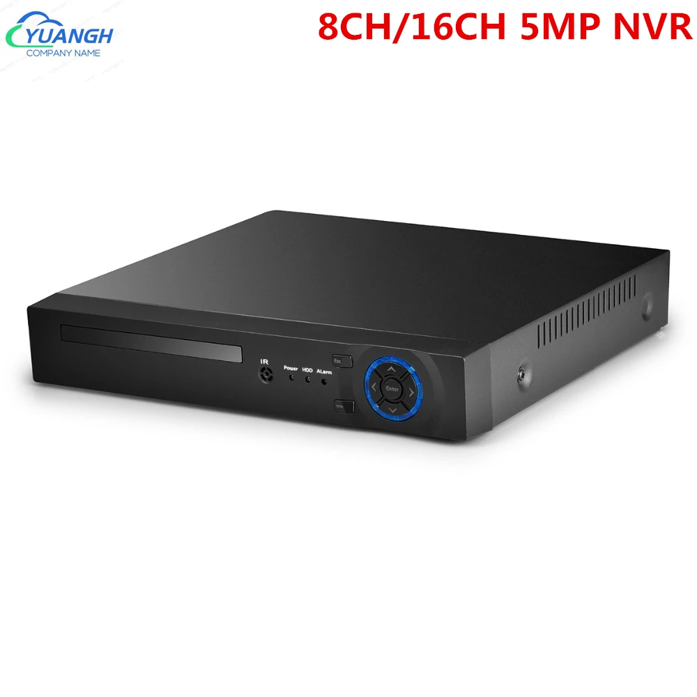

5MP IP NVR 8CH 16CH H.265 IP Recorder Face Detection XMEye APP ONVIF Surveillance CCTV Recorder For IP Cameras