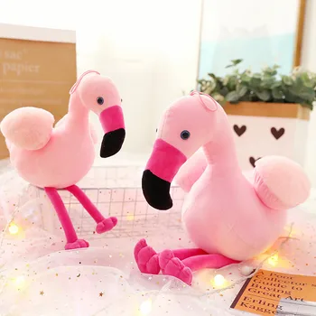 

Hiot Sale New Creative Plush PP Cotton Cute Plush Toys Flamingo Plush Doll Grab Machine Doll Children's Toy Birthday Gifts